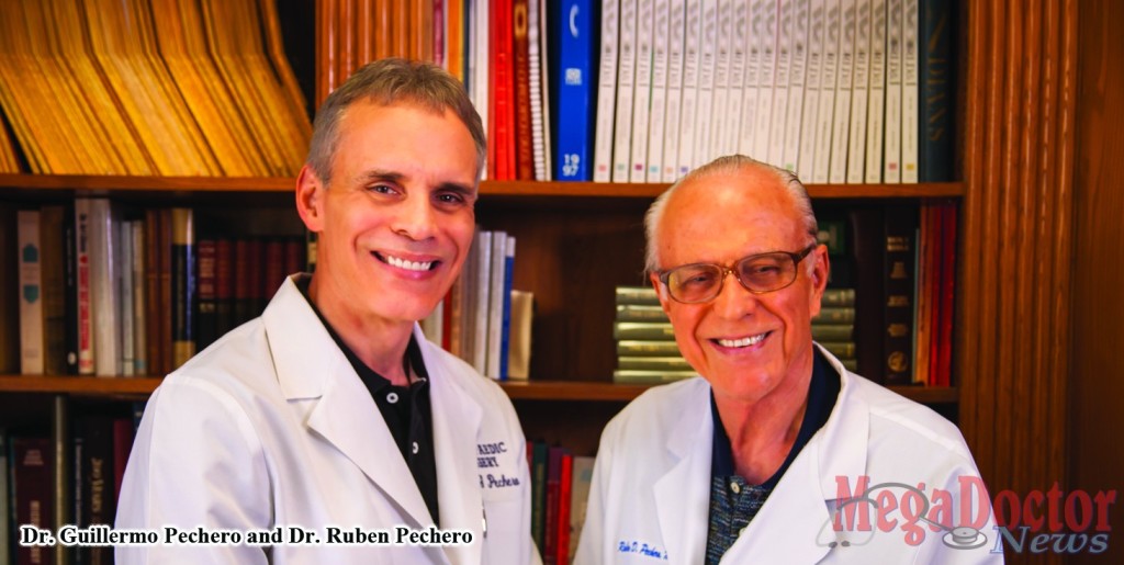 Pictured above, Dr. Ruben Pechero and his son Guillermo Pechero, both Orthopedic Surgeons
