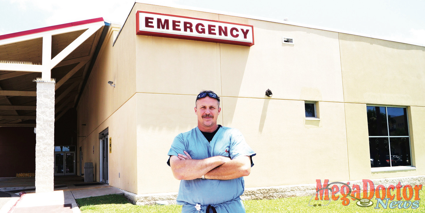 Dr. Balazs Makai, an anesthesiologist, stopped on his way into Harlingen Medical Center to render aid to a young Valley woman who was injured in a major accident along the Expressway in Harlingen.