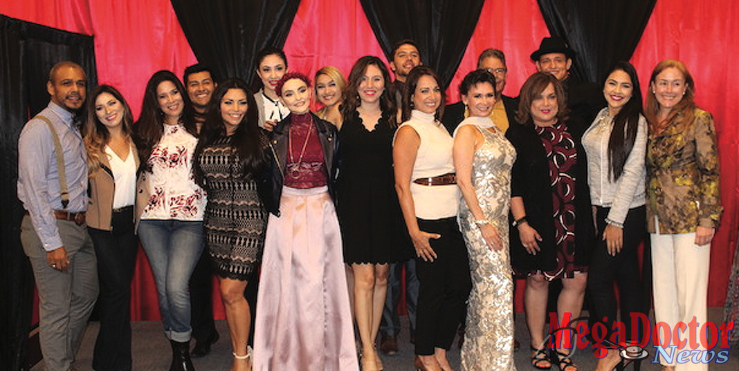 Photo Caption: Style show models, MD Anderson representatives and La Plaza Mall representatives pose after the style show. Front Row L-R Lionel Campbell, Dillards; Dr. Sandra Almendarez Cadena; Celeste Aparicio Loya; Myrna R. Primeaux; Andrea Sierra Salazar; Anyoleth Sanchez, MD Anderson; Susie Oliviera;Sylvia Fortuin; Christie Cantu; Alexa Palacios; DeDe DeStefano, MD Anderson. Back Row L-R: Norberto Garcia, IBC Bank; Gabriella Santoscoy; Cassie Lara; Daniel Ryan; Bill Stocker and Antonio Villarreal JR.