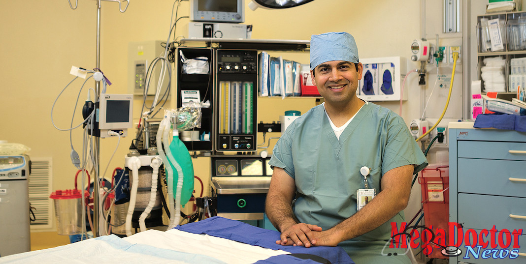 Dr. Zishan Hirani, a resident of the obstetrics and gynecology program.  Photo by Paul Chouy