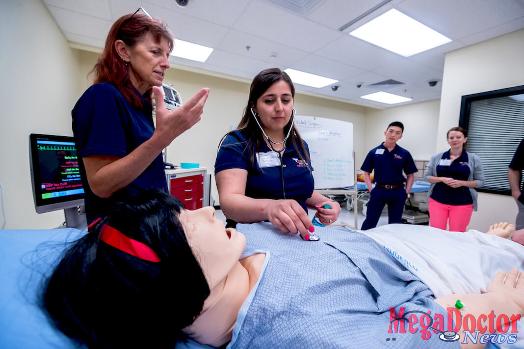 The UTRGV School of Medicine hosted a Welcome Back – Class of 2021 event, the weekend of April 8 and 9 at locations across the Valley. The weekend is an opportunity for prospective students – all of whom have been offered a spot in the 50 seats in the second cohort – to get another look at the university and its medical school before making a final decision about where to study medicine. Prospective students visited UTRGV’s Clinical Education Building in Harlingen and the Medical Education Building on the Edinburg Campus. They also toured Valley Baptist Medical Center in Harlingen, as well as a colonia. Here, students get some hands-on experience at the university’s simulation hospital in Harlingen. (UTRGV Photo by David Pike)