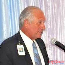 Valley Baptist Health System CEO Manny Vela addresses the crowd gathered during the Valley Baptist Medical Center-Harlingen Pediatric Emergency Room ribbon cutting event on Friday, August 4.