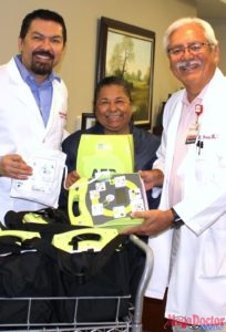 Dr. Robert Sepulveda’s idea: donate emergency devices to Weslaco Police; Hospital Volunteers at Knapp Medical Center made it happen.