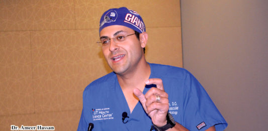 Dr. Ameer Hassan, an investigator in the trial and head of the Neuroscience Department, Director of Endovascular Surgical Neuroradiology, and Director of Clinical Neuroscience Research at Valley Baptist Medical Center-Harlingen. Photo Mega Doctor News