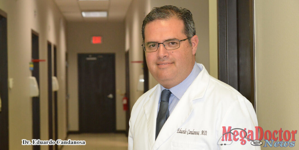 Eduardo Candanosa, M.D. is Board Certified in Family Medicine. His practice, Specialized Family Clinic TM is located at 801 E. Nolana Ave, Suite 3 in McAllen, Texas. He was selected as the Mega Doctor for this issue for his genuine desire to motivate his patients in the Valley to make better choices.