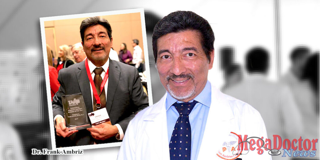 Frank Ambriz, clinical associate professor in the UTRGV Department of Physician Assistant Studies and program director of the Master in Physician Assistant Studies Bridge Program (MPAS), has been named the 2018 Outstanding Physician Assistant Educator of the Year by the Texas Academy of Physician Assistants (TAPA). The award honors an individual who has demonstrated exemplary service to PA students and who has furthered the leadership, educational, or professional development of PA students. Photo archive by Roberto Hugo Gonzalez