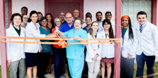 Students at The University of Texas Rio Grande Valley School of Medicine on Saturday celebrated the opening of its first student-run clinic at Proyecto Desarrollo Humano in Peñitas. The students will offer free primary healthcare services, under the supervision of UTRGV School of Medicine clinical faculty, to residents of the Pueblo de Palmas neighborhood and surrounding communities.