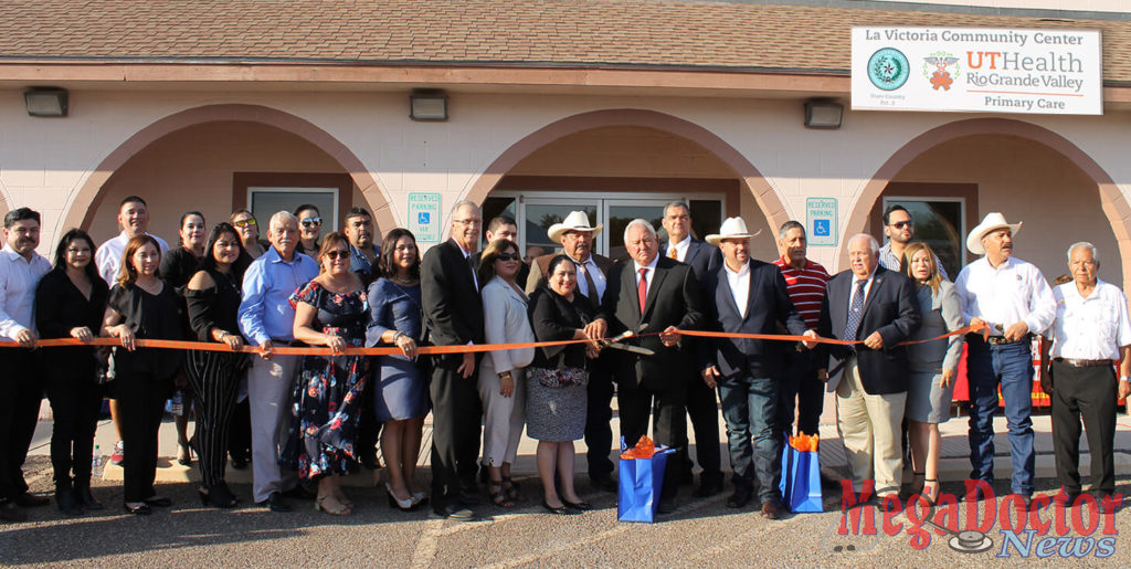 The University of Texas Rio Grande Valley School of Medicine celebrated the grand opening of its Area Health Education Centers (AHEC) on Thursday, Sept. 20, in the La Victoria community in Starr County. The UTRGV School of Medicine received a five-year, $3.75 million grant from the U.S. Department of Health and Human Services’ Health Resources and Services Administration to develop the three AHECs, which will offer free healthcare to residents and educational opportunities for students enrolled in UTRGV’s health professions programs. Two more AHECs are scheduled to open—one in Hidalgo County and one in Cameron County. (Courtesy Photo)
