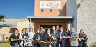 The University of Texas Rio Grande Valley School of Medicine celebrated the grand opening of its Area Health Education Center (AHEC) Wednesday, November 14, in San Carlos, in Hidalgo County. UTRGV School of Medicine received a five-year, $3.75 million grant from the U.S. Department of Health and Human Services’ Health Resources and Services Administration to develop the three AHECs, which will offer free health care to residents and educational opportunities for students enrolled in UTRGV’s health professions programs. (UTRGV Photo by Paul Chouy)