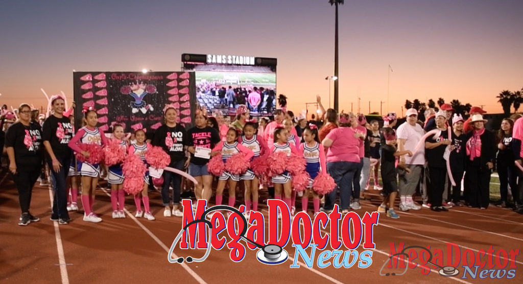 This is how they start the Mile of Hope walk at Sams Stadium in Brownsville, Texas.