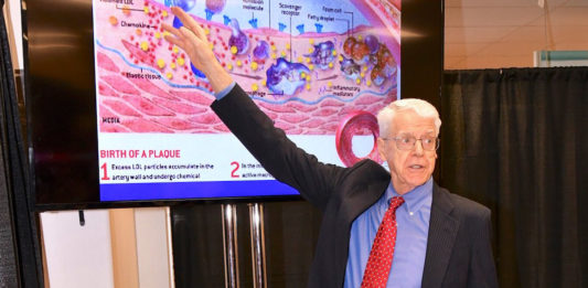 Dr. Esselstyn telling his plan to fight heart disease.