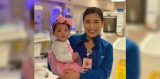 Jocelyn Castillo, born at 24 weeks at Valley Regional Medical Center, returns to the hospital's NICU where she shared her first birthday with nurse Daniela Valdez, BSN, RN.