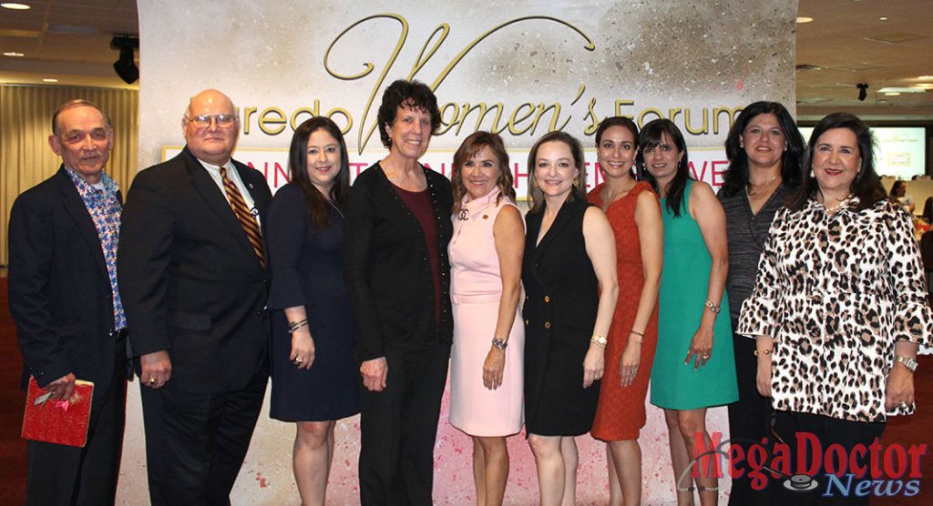 Laredo Womens From Left to Right: Dr. Enrique F. Benavides Jr., Elmo Lopez Jr., Dr. Marissa R. Gonzalez, Dr. Ellen Baker, Dalia Martinez, Adriana Maddox, Lucy Montemayor, Priya Vaswani, Adriana Devally, Margarita Flores.