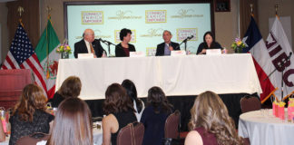 Laredo Womens Forum Panel Left to Right: Elmo Lopez Jr., Dr. Ellen Baker, Dr. Enrique F. Benavides Jr., Dr. Marissa R. Gonzalez.