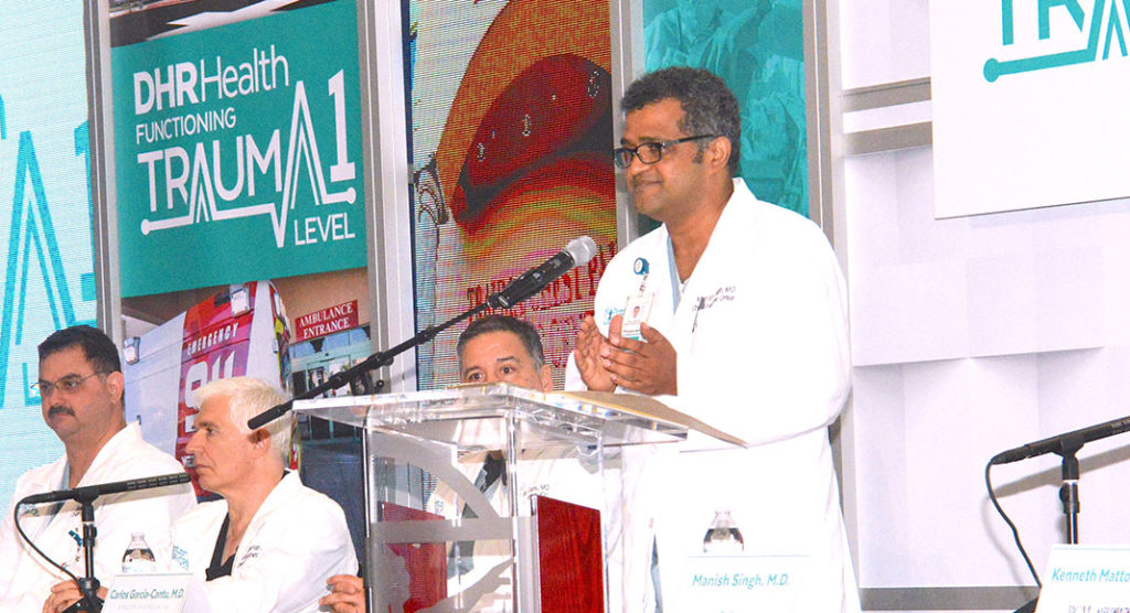 Dr. Manish Singh, DHR Health’s Chief Executive Officer. Photo by Roberto Hugo Gonzalez
