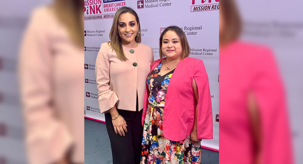 Pictured (Left to right): Paola Lopez, Marketing Manager, Mission Regional Medical Center and April Chapa, Senior Community Development Manager, American Cancer Society