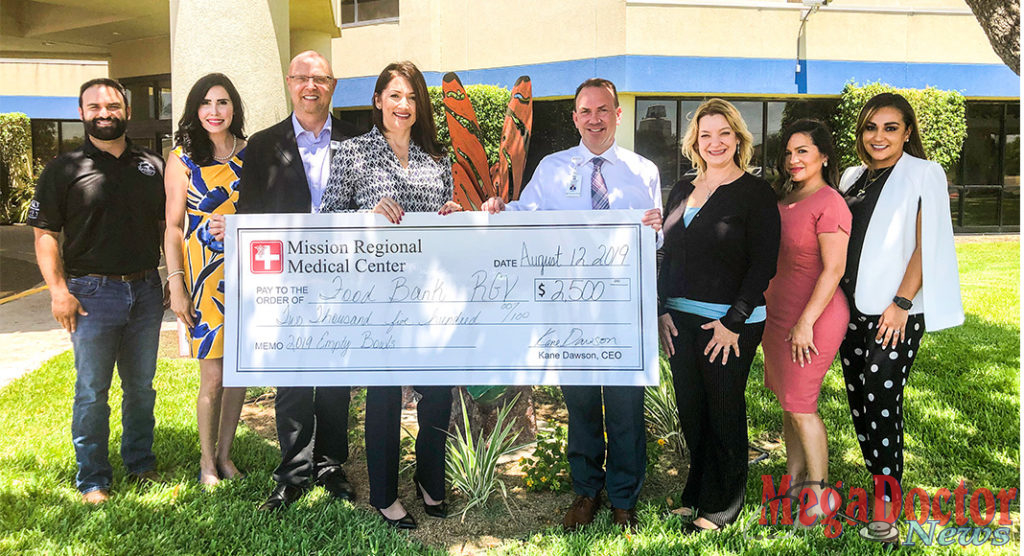 Empty Bowls 2019 tickets are on sale now at www.foodbankrgv.com!  Join us for the biggest food bank fundraiser of the year! Philip Farias, FBRGV Mgr. of Corporate Engagement & Events; Michelle Zamora, Vantage Bank Texas First Vice President Commercial Relationship Mgr./Empty Bowls Committee; Ron Meijerink, FBRGV CEO; Gabriela Nunnery, Shepard Walton King Insurance Group/Empty Bowls Chair; Kane Dawson, MRMC CEO; Kennetha Foster, MRMC Chief Nursing Officer; Kathleen Avila, MRMC Regional Business Development Director; Paola Lopez, MRMC Marketing Mgr.  For more information, contact Philip Farias, Mgr. of Corporate Engagement & Special Events, by calling (956) 904-4513 or pfarias@foodbankrgv.com.  