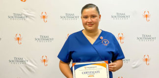 Nayda Rodriguez recently earned a certificate from TSC’s Certified Nursing Assistant program. Image courtesy of TSC.