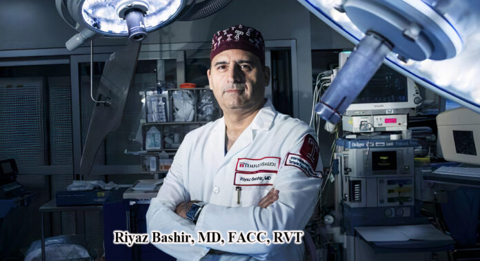 Riyaz Bashir, MD, FACC, RVT. Photo by Lewis Katz School of Medicine – Temple University