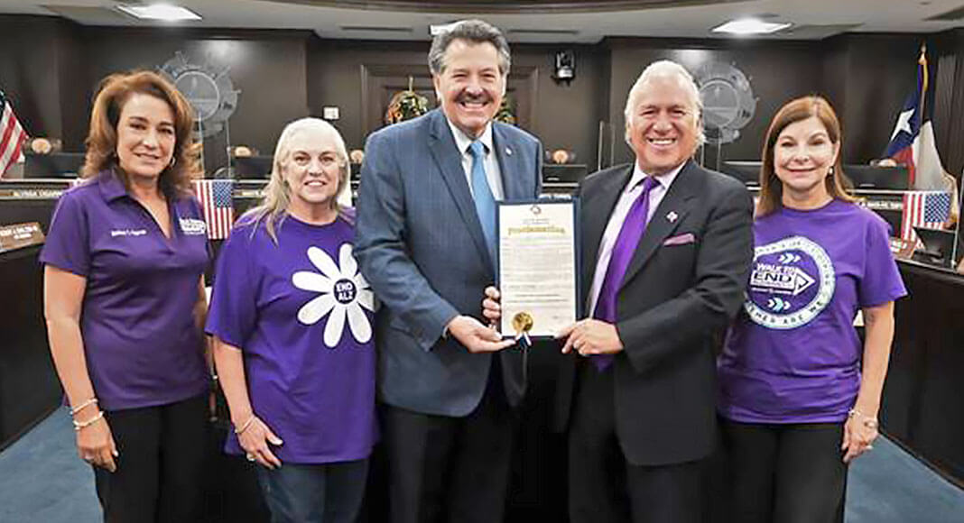 The City of Laredo Mayor, Pete Saenz, proclaimed National Caregivers and Alzheimer’s Awareness Month in Laredo. Courtesy Image