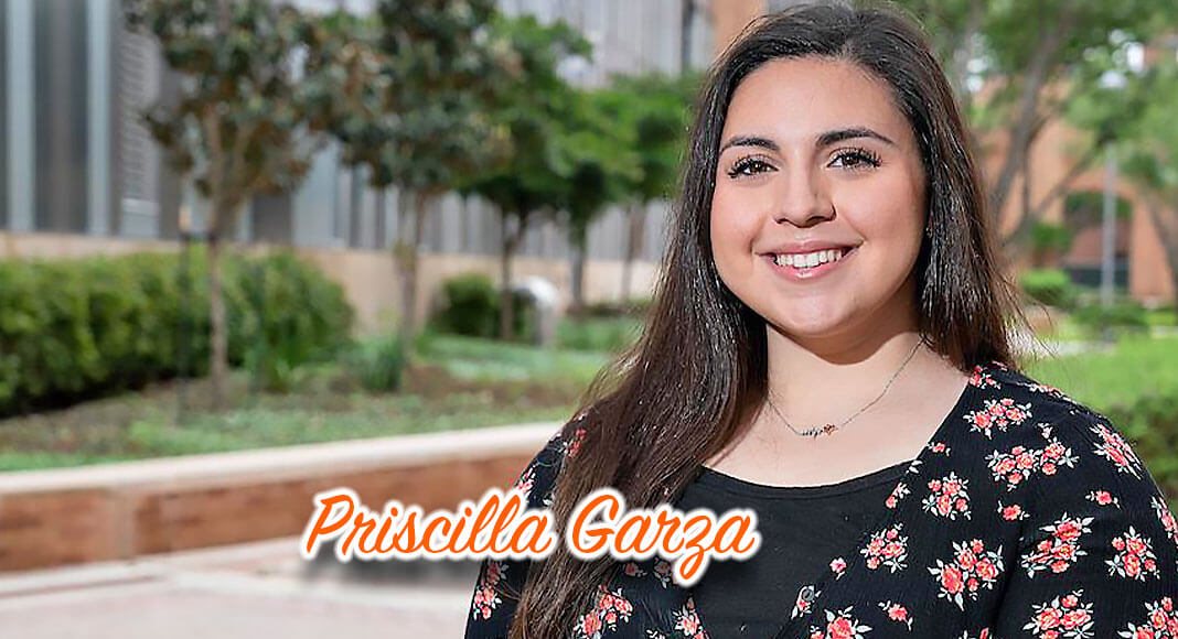 Priscilla Garza, a UTRGV junior and School of Nursing major, was appointed the new ApplyTexas Advisory Committee student representative. She is the first UTRGV student selected for the position. (UTRGV Photo by Paul Chouy) 