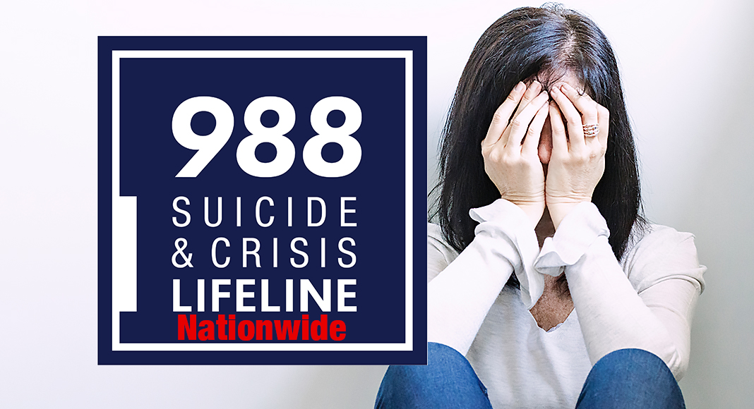 988 has been designated as the new three-digit dialing code that will route callers to the National Suicide Prevention Lifeline (now known as the 988 Suicide & Crisis Lifeline) and is now active across the United States. Courtesy image for illustration purposes 