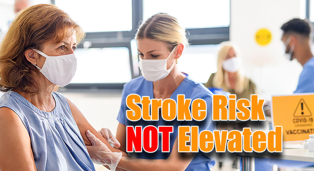COVID-19 vaccines do not raise stroke risk--but that severe COVID-19 infection does. Image for illustration purposes