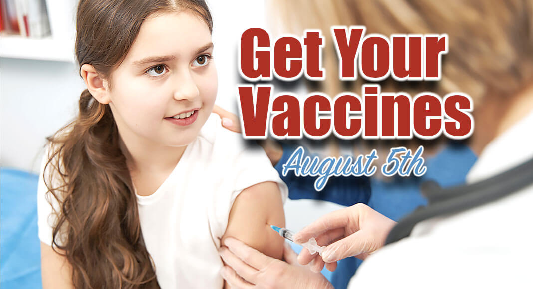 In addition to COVID vaccines, tetanus, diphtheria and pertussis (D-TAP), measles, mumps and rubella (MMR), Varicella (chicken pox), Hepatitis B and Meningitis vaccines will also be available for a fee of $10.  Image for illustration purposes