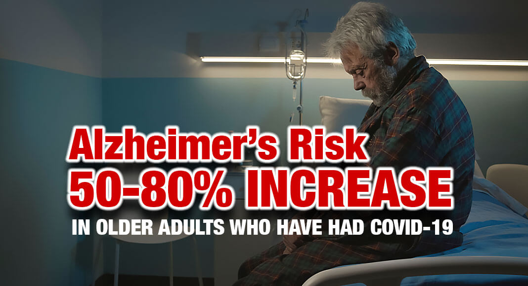 Older people who were infected with COVID-19 show a substantially higher risk—as much as 50% to 80% higher than a control group—of developing Alzheimer’s disease within a year, according to a study of more than 6 million patients 65 and older. Image for illustration purposes