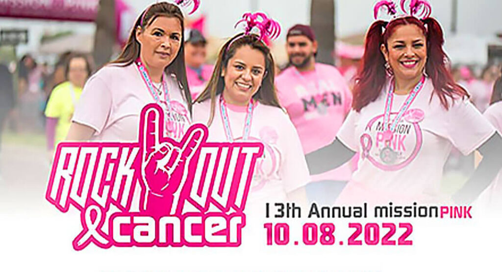 A 13th Annual Mission Pink Walk/Run for Breast Cancer Awareness & Treatment will be held Saturday morning, October 8th at 7 a.m. outside of Mission Regional Medical Center, and will include an after party with prizes, music, food vendors, and fun for the entire family amid a sea of pink T-shirts. Courtesy Image