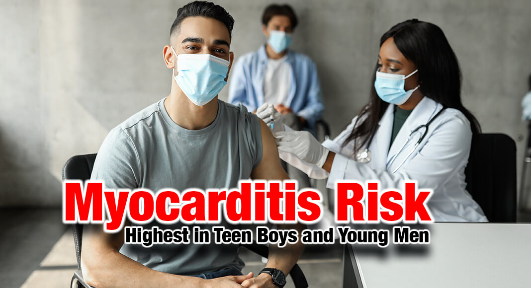 The risk of developing myocarditis among males ages 16-19 after a third dose was about 1 in 15,000. Other research shows COVID-19 infection poses a higher risk for myocarditis than vaccines. Image for illustration purposes only