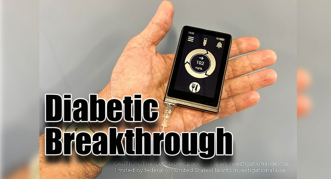 The iLet Bionic Pancreas uses next-generation technology to automatically deliver insulin to patients with Type 1 diabetes. (Credit: Beta Bionics Inc.)