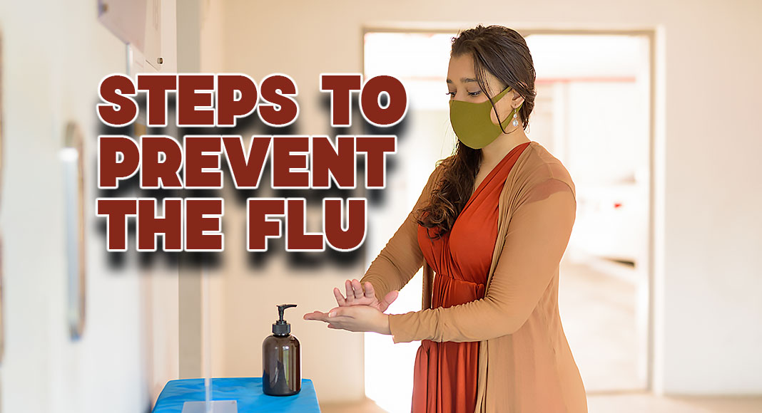 Take everyday preventive actions that are recommended to reduce the spread of flu. Image for illustration purposes