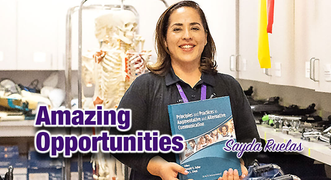 South Texas College Physical Therapist Assistant Instructor Sayda Ruelas recently became a published author through the book “Principles and Practices in Augmentative and Alternative Communication” in collaboration with speech and occupational therapists from the Rio Grande Valley.STC Image