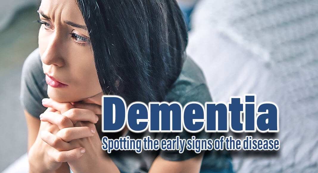 Most people with dementia first experience symptoms around age 65 or older. However, some people develop symptoms earlier in life - sometimes as young as their 30s. Image for illustration purposes