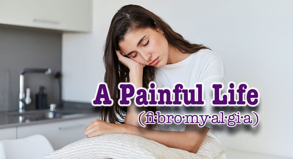 Fibromyalgia (fi·bro·my·al·gi·a) is a condition that causes pain all over the body (also referred to as widespread pain), sleep problems, fatigue, and often emotional and mental distress. Image for illustration purposes