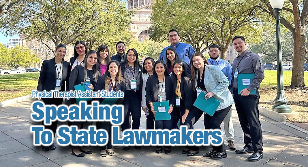 South Texas College Physical Therapist Assistant students participated in the 2023 Texas Physical Therapy Association’s Legislative Action Day in Austin, Texas. STC Image