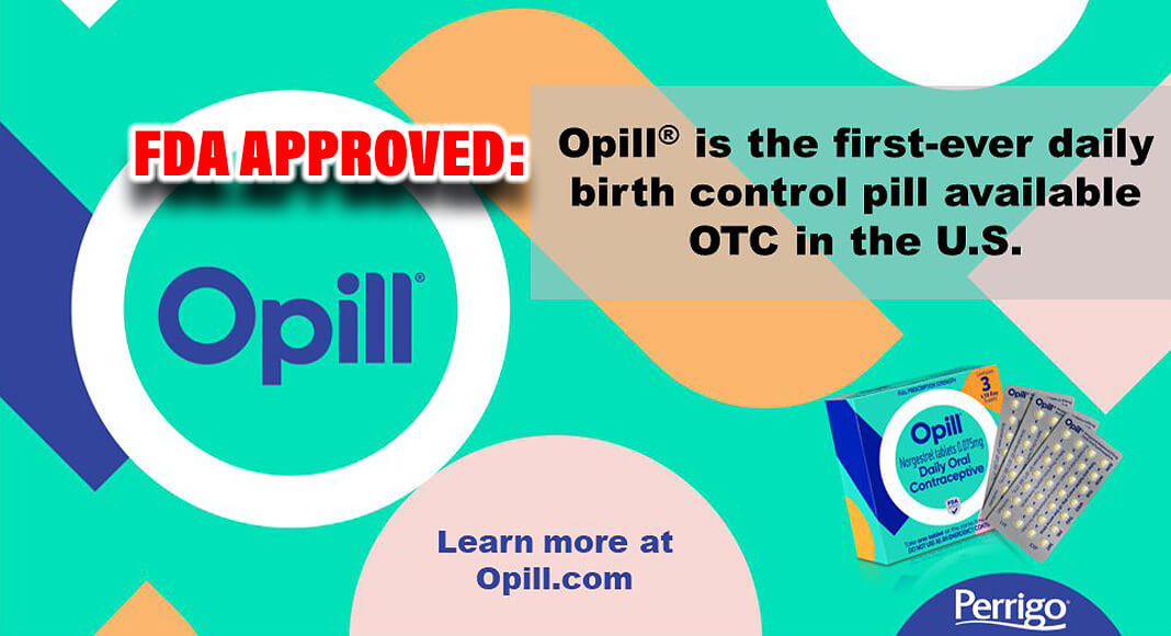 The U.S. Food and Drug Administration approved Opill (norgestrel) tablet for nonprescription use to prevent pregnancy. Image Source:  Image Source: https://twitter.com/PerrigoCompany/status/1679471267932434432/photo/1