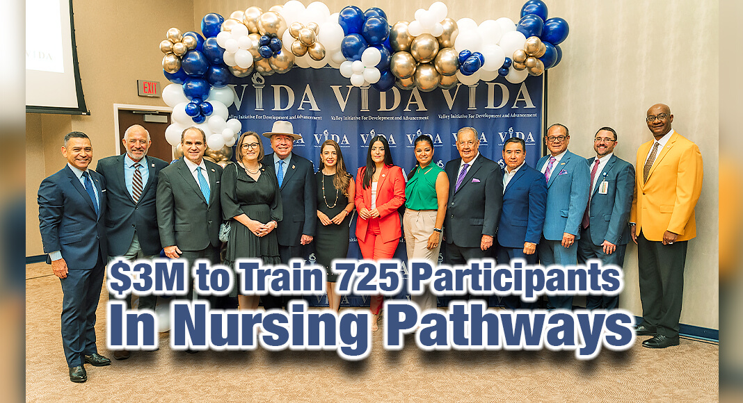 School, City, State, and other officials are pictured at the presentation.This grant project will provide VIDA with the opportunity to train and upskill 725 participants in high demand nursing occupations and ultimately secure employment at a partner hospital. Courtesy Image