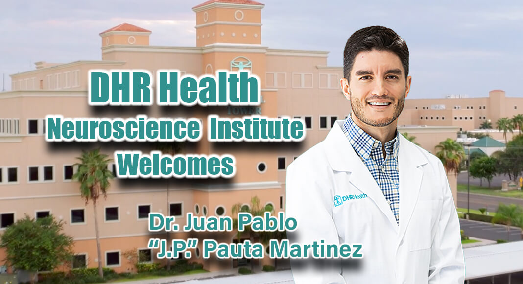 DHR Health proudly welcomes Juan Pablo “J.P.” Pauta Martinez, MD to its esteemed group of physicians at the DHR Health Neuroscience Institute. Images Courtesy of DHR Health