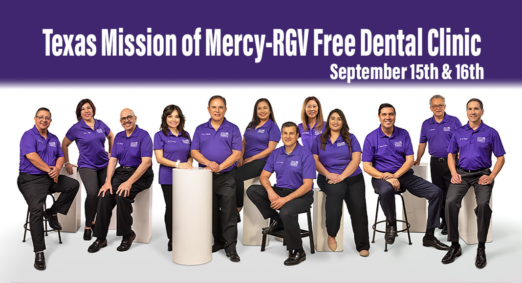 "Dr. Carlos Cruz and his team of dedicated dental professionals are all smiles as they announce the upcoming 'Texas Mission of Mercy-RGV Free Dental Clinic' — a two-day initiative to bring essential dental care to underserved communities in South Texas." Courtesy photo