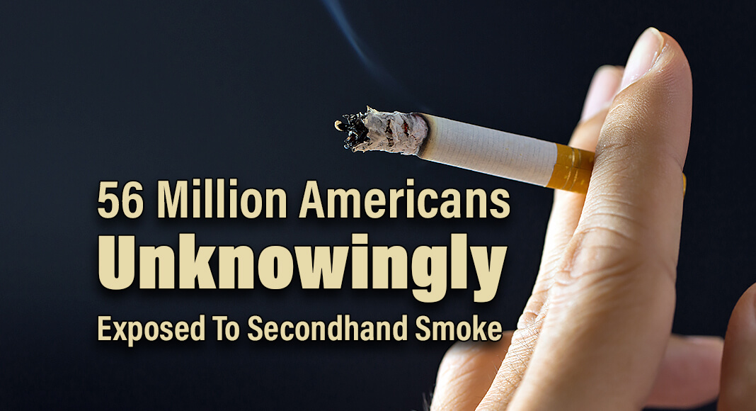 Nationwide, the new findings suggest that 56 million Americans are unknowingly and routinely exposed to toxic secondhand smoke. Image for illustration purposes