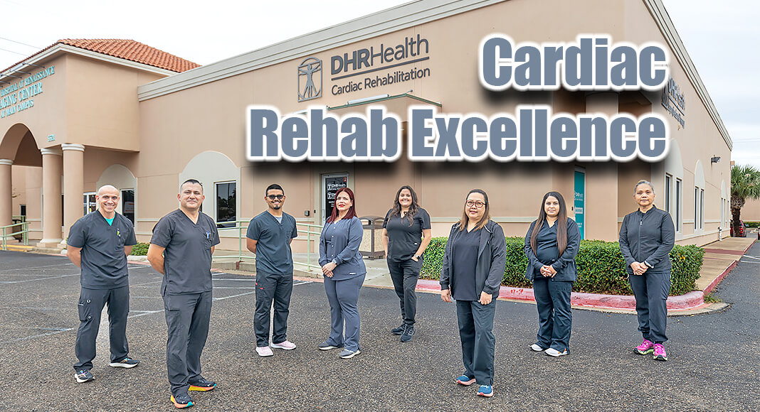 DHR Health proudly announces the recertification of its Cardiac Rehab program. The recertification signifies that DHR Health’s Program is committed to providing high-quality patient care, meeting the most advanced practices with a proven track record of excellence. Pictured is the DHR Health Cardiac Rehab Team under the direction of Michael E. Auer, PT, DPT, C/NDT. Courtesy Image