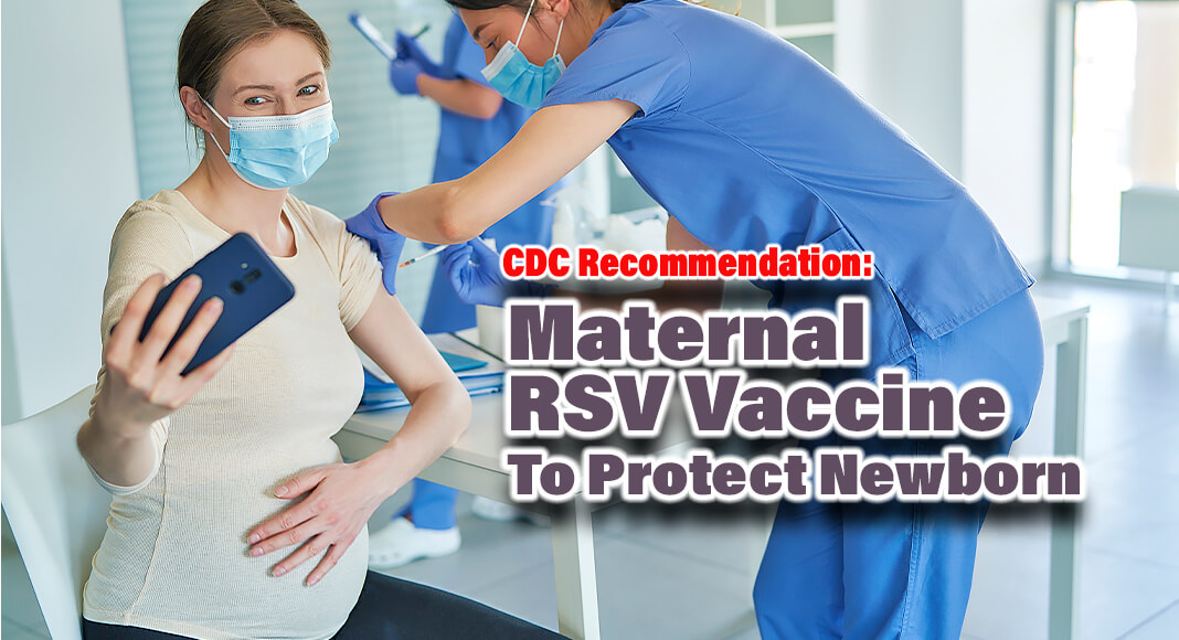 The Centers for Disease Control and Prevention (CDC) has recommended the first RSV, or respiratory syncytial virus, vaccine for pregnant women to help protect their newborns against the respiratory virus. Image for illustration purposes
