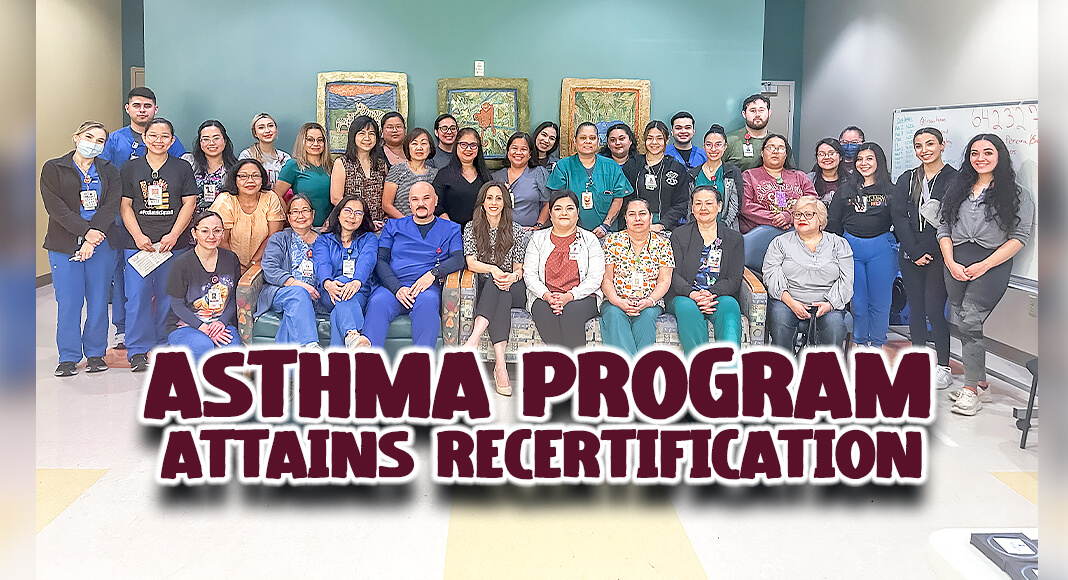 Last month, the hospital’s asthma program was once again recertified for another two years, confirming the program follows all standards, uses clinical practice guidelines and meets performance measurement and certification participation requirements. Courtesy Image