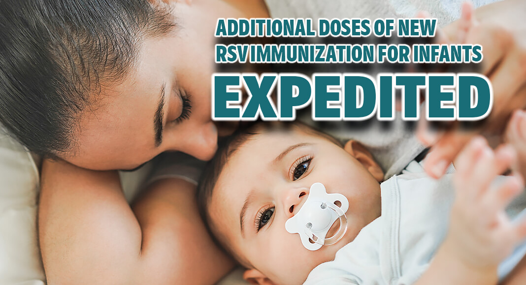 The CDC announced the release of more than 77,000 additional doses of Beyfortus™ (nirsevimab-alip (100 mg), a long-acting monoclonal antibody designed to protect infants against severe respiratory syncytial virus (RSV) disease. Image for illustration purposes