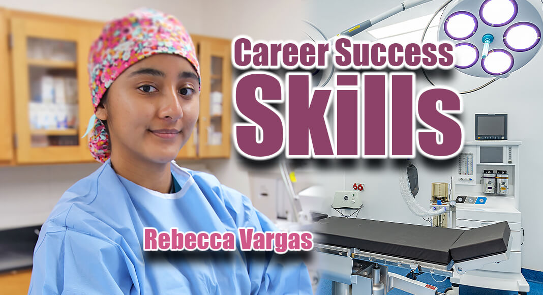 Rebecca Vargas, a graduate of TSTC’s Surgical Technology program, is a surgical technologist for Valley Baptist Medical Center. (Photo courtesy of TSTC.)