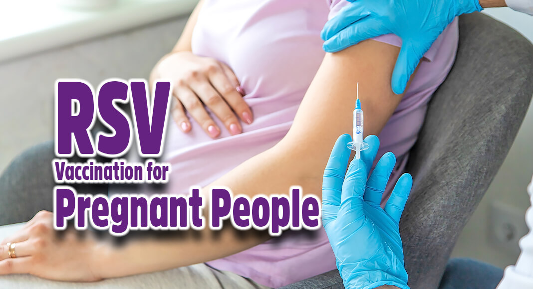People who are 32 through 36 weeks pregnant during September through January should get one dose of maternal RSV vaccine to protect their babies. Image for illustration purposes