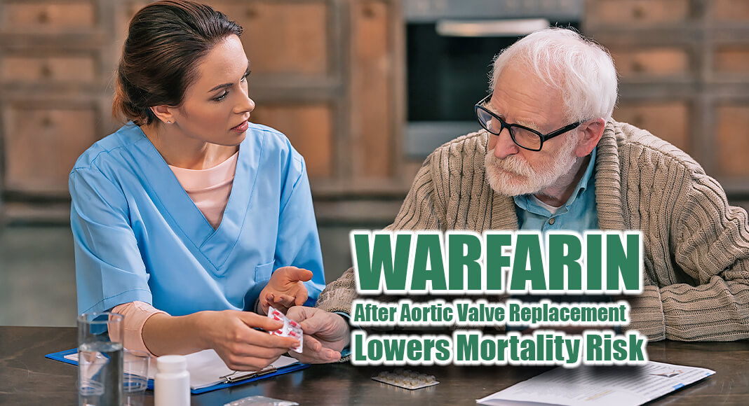  Patients who received the anticoagulant drug warfarin after bioprosthetic aortic valve replacement had lower incidence of mortality and a decreased risk of blood clots, according to a retrospective study published in Mayo Clinic Proceedings. Image for illustration purposes