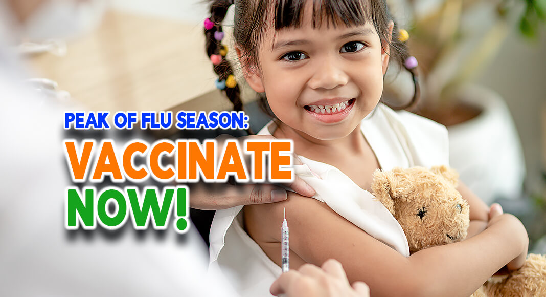 With flu season in full swing, Driscoll is urging families to vaccinate their children against the influenza virus. Image for illustration purposes